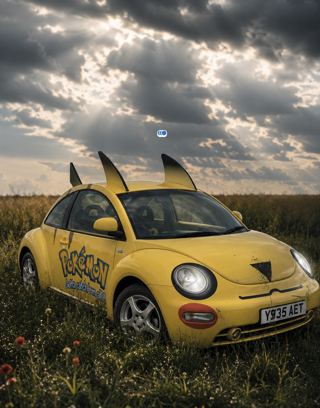 Pikachu Volkswagen Beetle prize
